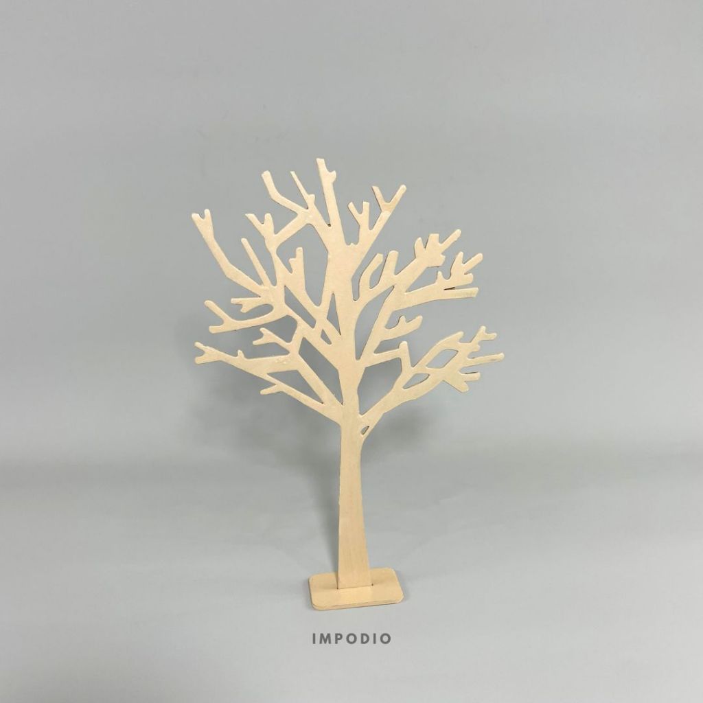IMPODIO Wooden Tree Jewelry Display -  Pohon Kayu Aksesori foto produk