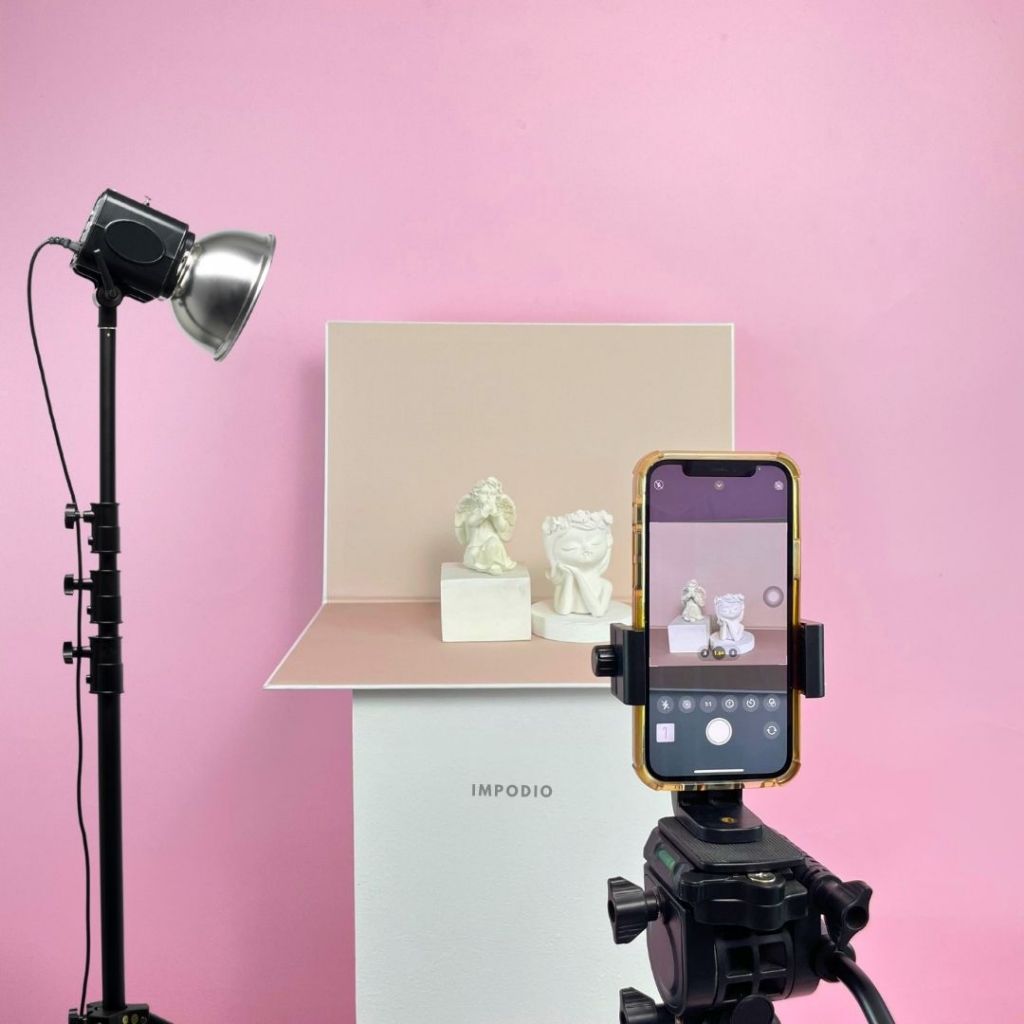 IMPODIO Alas Foto Lipat Motif Marble Ukuran A3 SMALL - background backdrop photo waterproof