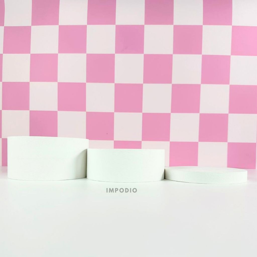 IMPODIO Bundle Set 3pcs Geometry Lingkaran 15 cm Display produk - Props Properti Foto - Podium Leveling bulat round photo