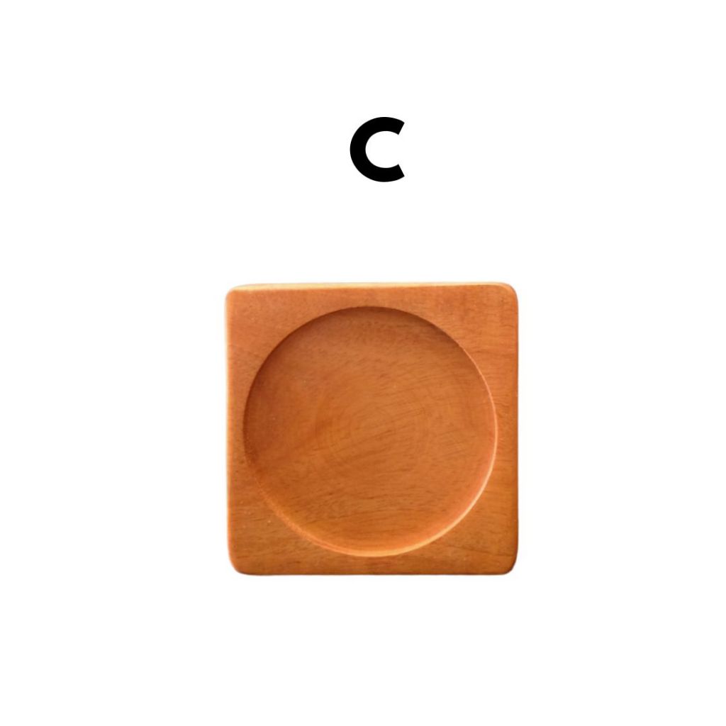 IMPODIO Tatakan Gelas kayu coaster - props foto