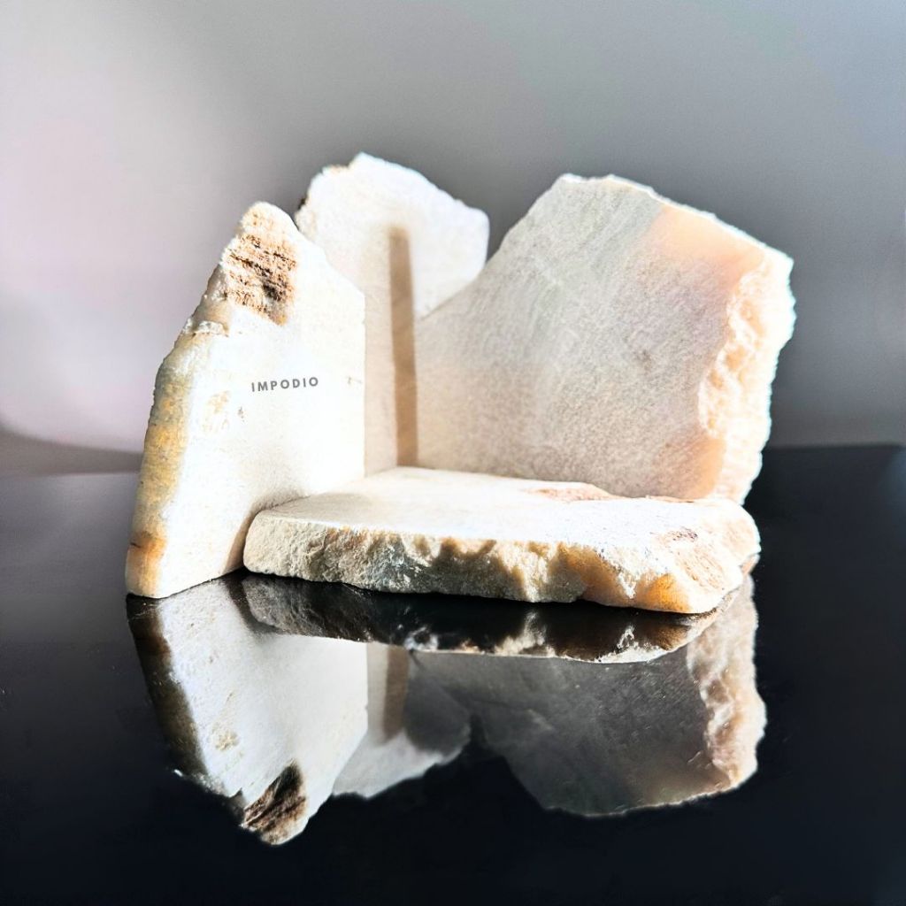 IMPODIO Batu Alam Granit Bentuk Abstrak - Granite Stone Dekorasi Props Foto Produk