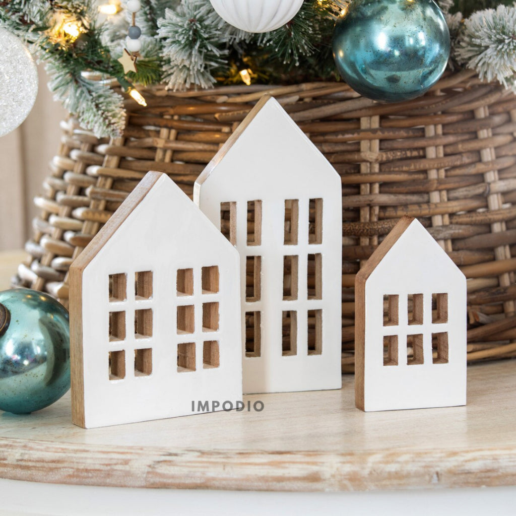 IMPODIO Set 3pcs Geometry Natal - wall window panel Display produk background photo