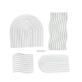 IMPODIO Dekorasi Unik 4 Pcs Arch & Wave Concrete – Perfect - detail produk