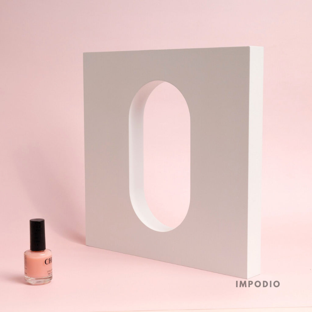 IMPODIO Geometry Oval - Props Properti Foto - wall window panel - Display produk jendela background photo