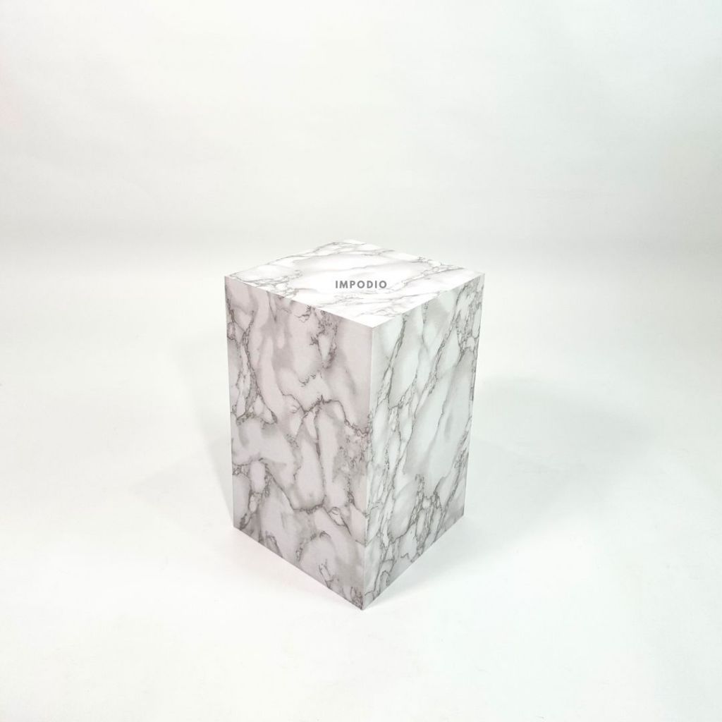 IMPODIO Podium Balok Kayu Motif Aesthetic Ukuran Besar - display product photography serbaguna