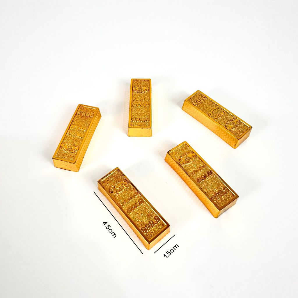 IMPODIO Hiasan Imlek Uang Kuno China Emas - Uang Koin Yuanbao Dekorasi Foto