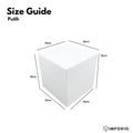 IMPODIO Podium Display Produk Kotak Kayu 2 Ukuran (30x30x30 cm & - foto 9