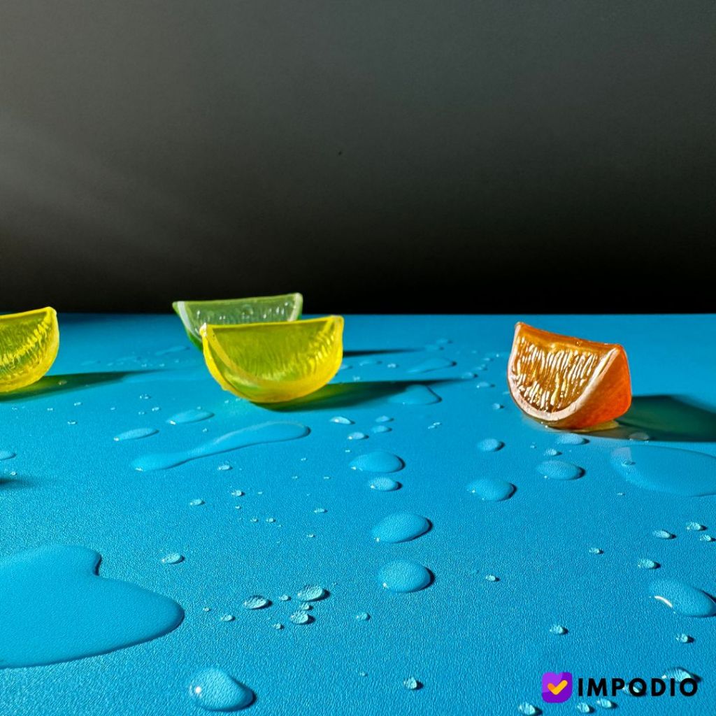 IMPODIO HardBoard Background warna polos 2 sisi Ukuran 80x60cm