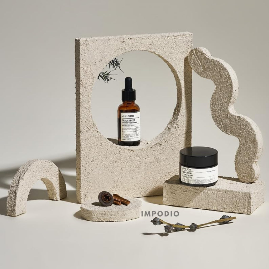 IMPODIO Set 6pcs texture Geometry Photo Props - podium leveling balok display -  Product Shooting Decoration Stand Backdrop Photography sets