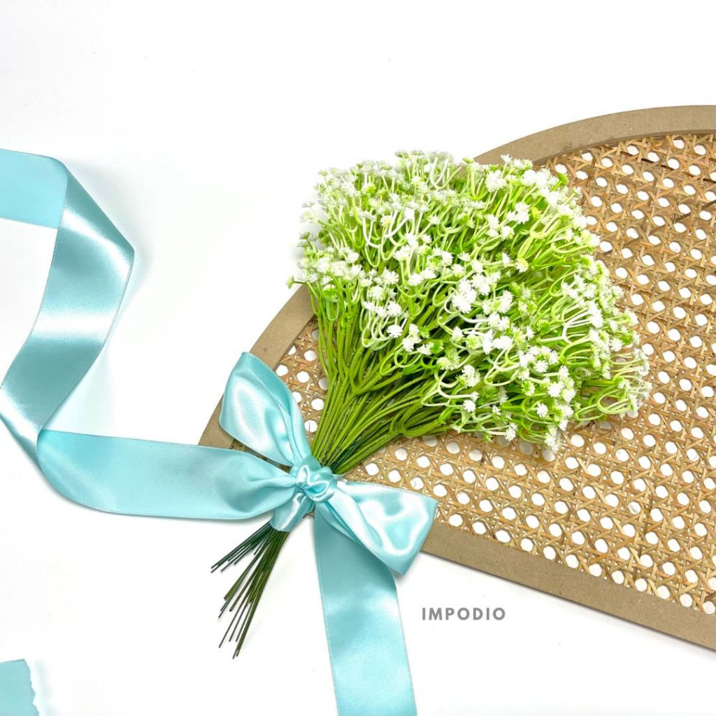 IMPODIO artificial baby breath flowers vase - Properti props foto