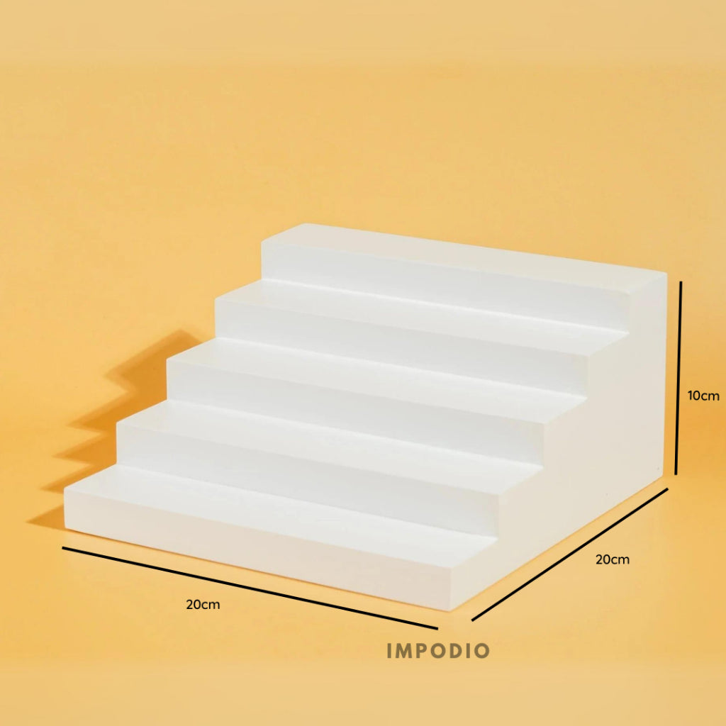 IMPODIO Tangga Podium Kayu 20x20x10cm - Leveling Foto Produk - Props display photo produk