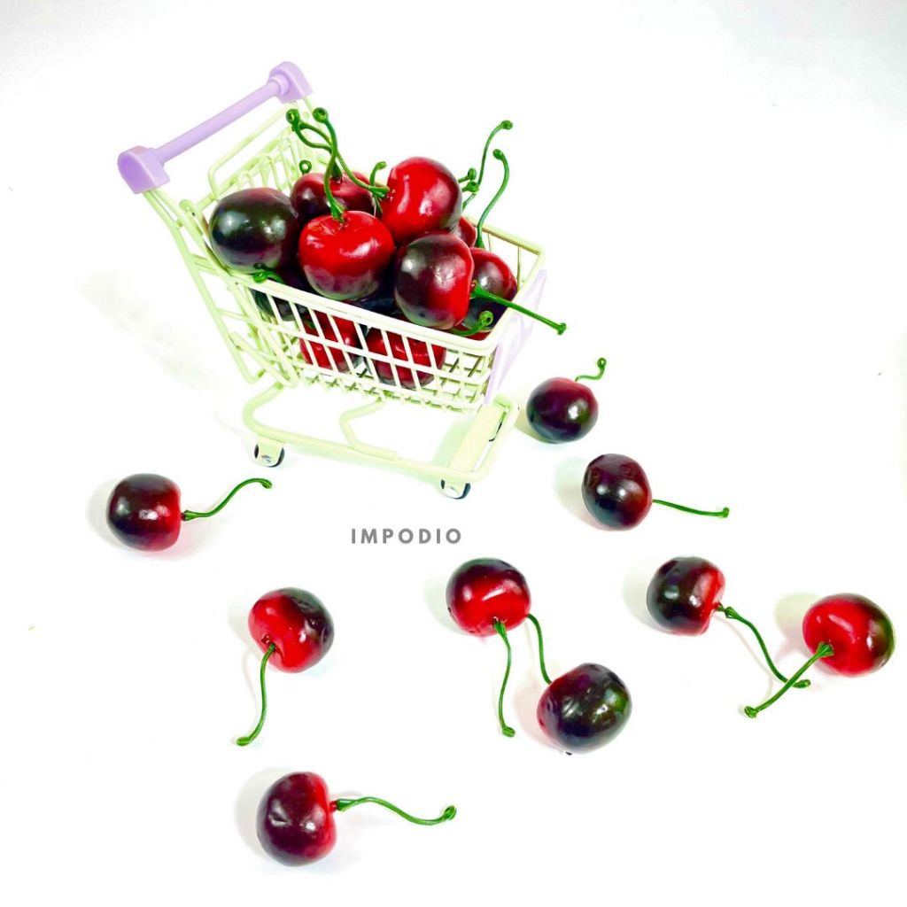 IMPODIO Mini Cherry Imitasi Properti foto produk