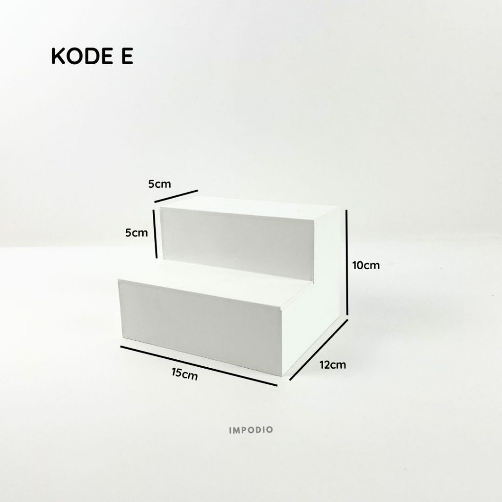 IMPODIO Properti Foto Tangga Podium Kayu beragam ukuran - props foto thema skincare / acc / lainnya