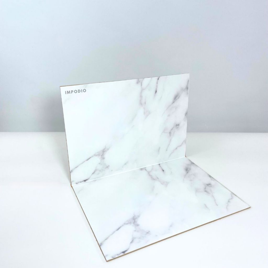 IMPODIO Alas Foto Lipat Motif Marble Ukuran A3 SMALL - background backdrop photo waterproof