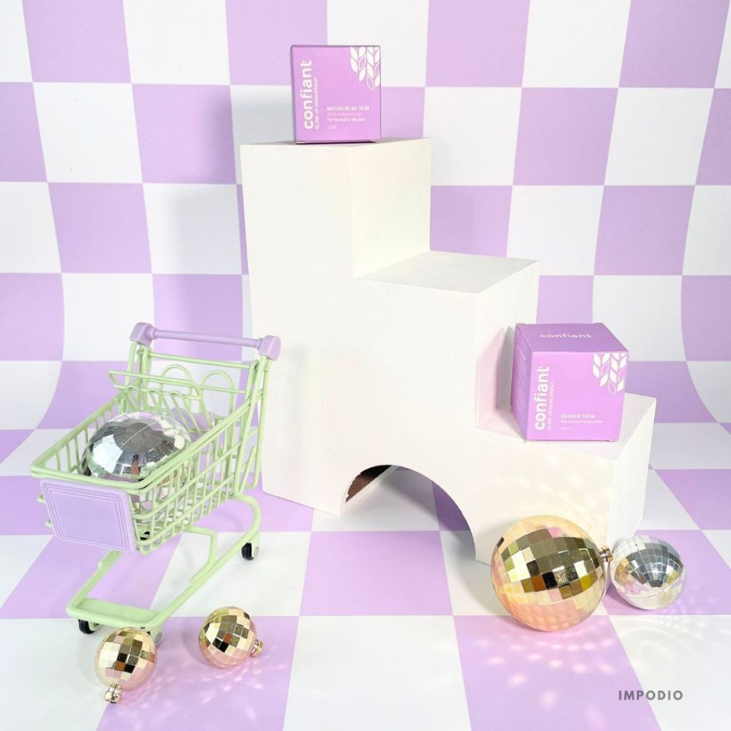 IMPODIO Background Paper Checkered Kotak-Kotak Ukuran 50x75cm - Alas Backdrop Seamless Photography