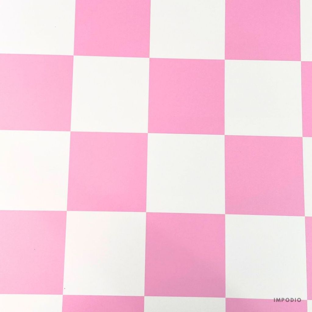 IMPODIO Background Paper Checkered Kotak-Kotak Ukuran 50x75cm - Alas Backdrop Seamless Photography