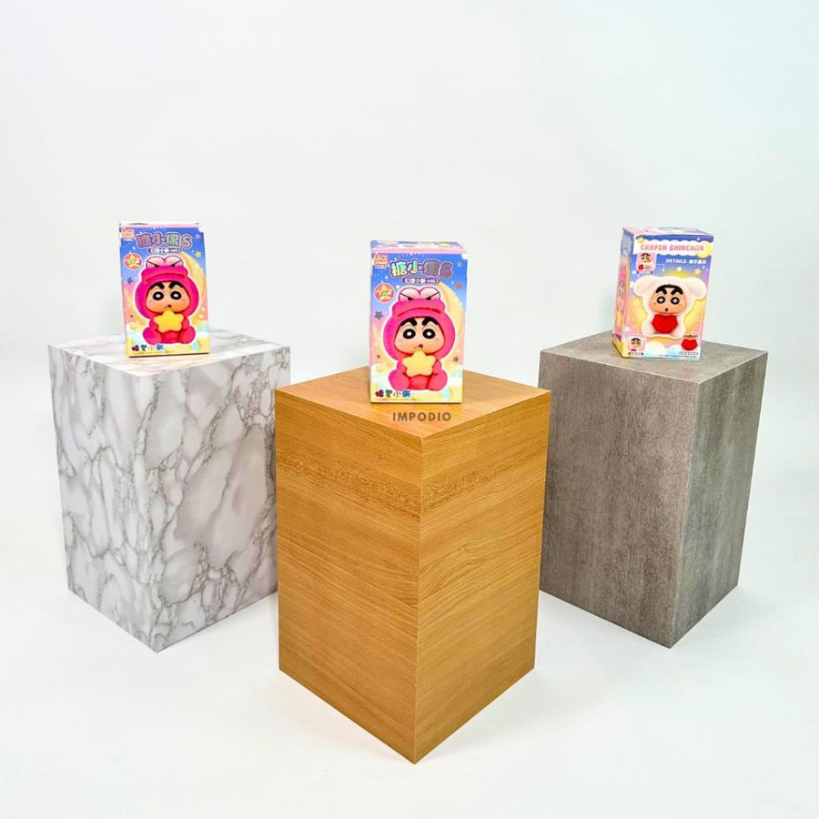 IMPODIO Podium Balok Kayu Motif Aesthetic Ukuran Besar
