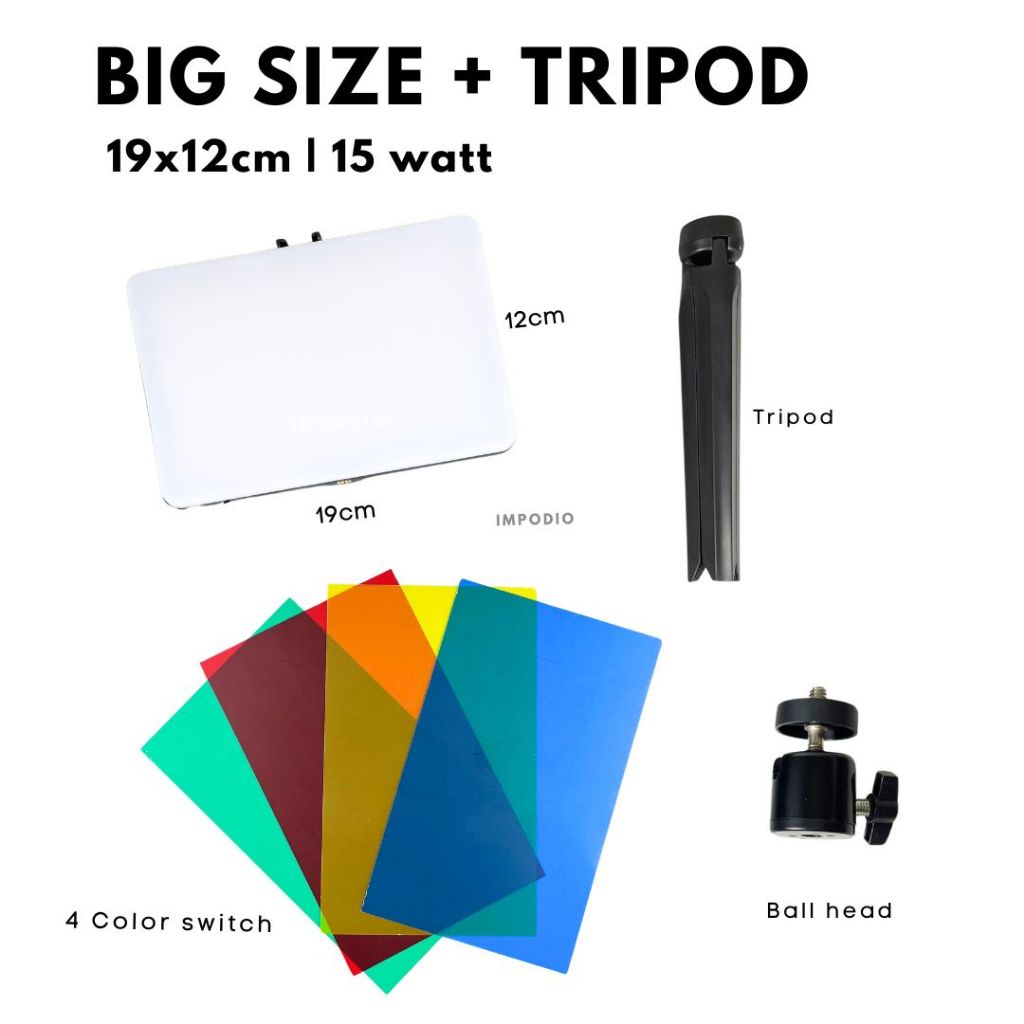 IMPODIO Led Ring Fill Light - Live tiktok photography produk