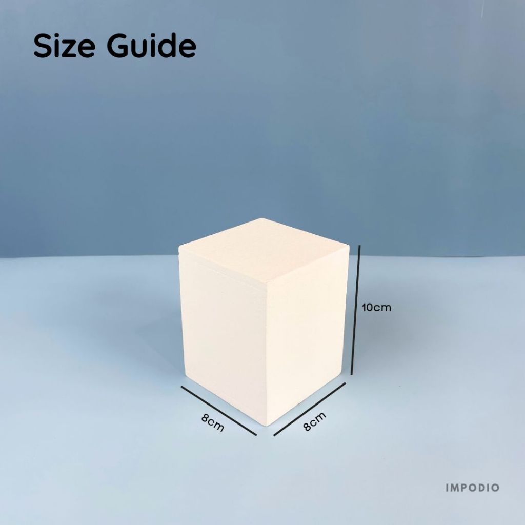 IMPODIO Podium mini balok kubus berbagai ukuran - display product photography serbaguna