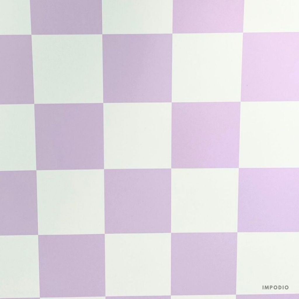 IMPODIO Background Paper Checkered Kotak-Kotak Ukuran 50x75cm - Alas Backdrop Seamless Photography