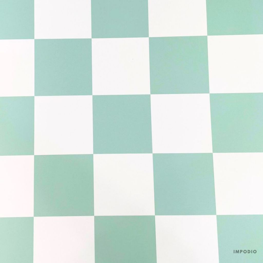 IMPODIO Background Paper Checkered Kotak-Kotak Ukuran 50x75cm - Alas Backdrop Seamless Photography