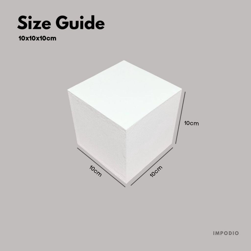 IMPODIO Podium display produk - kubus balok kotak kayu berbagai ukuran - props foto
