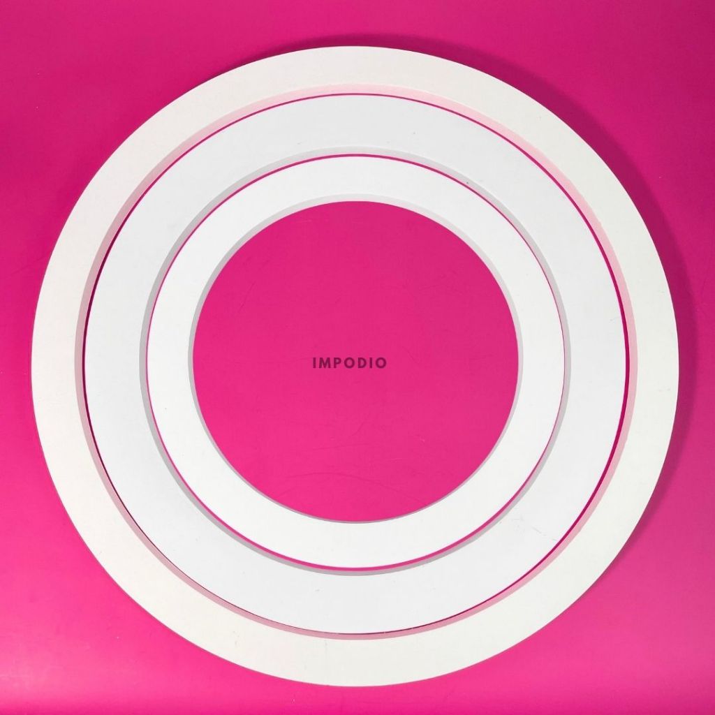 IMPODIO Geometry Big Circle 3 Variant Ukuran - Round Geometry Photo Props Product Aesthetic