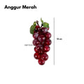 IMPODIO Buah Artificial Anggur 2 warna - Buah Palsu Dekorasi Foto - lifestyle