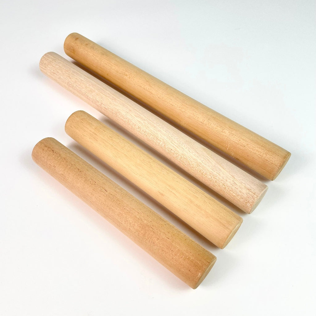 IMPODIO Rolling Pin Kayu penggilas / Penggiling Adonan panjang 20 dan 28cm