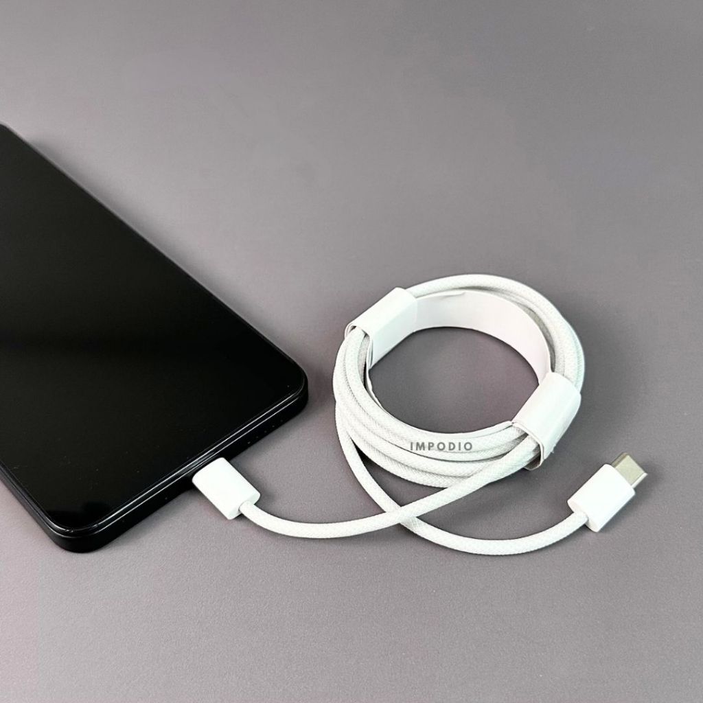 IMPODIO Kabel charge USB Type-C to USB Type-C Fast charging 60 w panjang 1.5 m