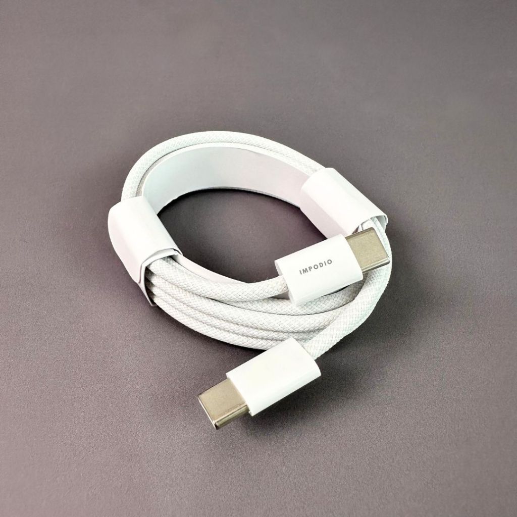 IMPODIO Kabel charge USB Type-C to USB Type-C Fast charging 60 w panjang 1.5 m