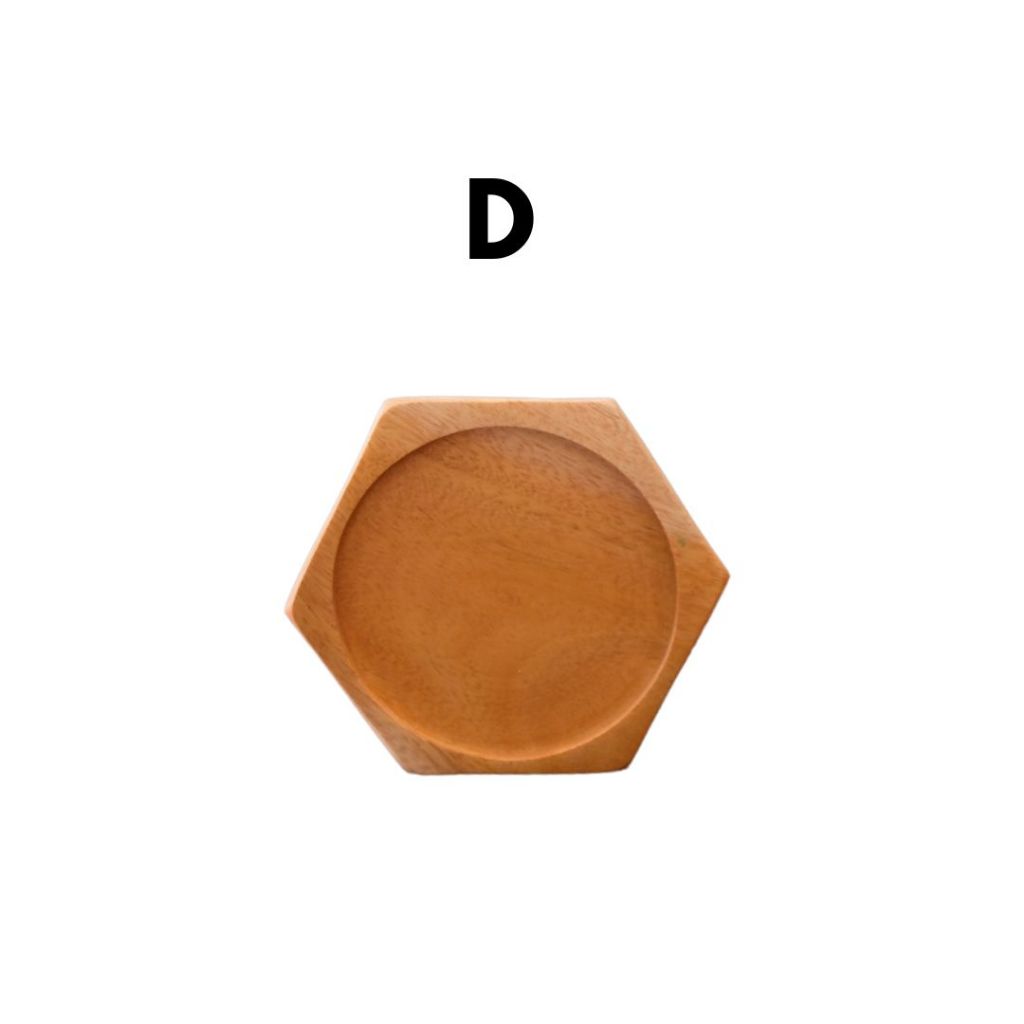 IMPODIO Tatakan Gelas kayu coaster - props foto