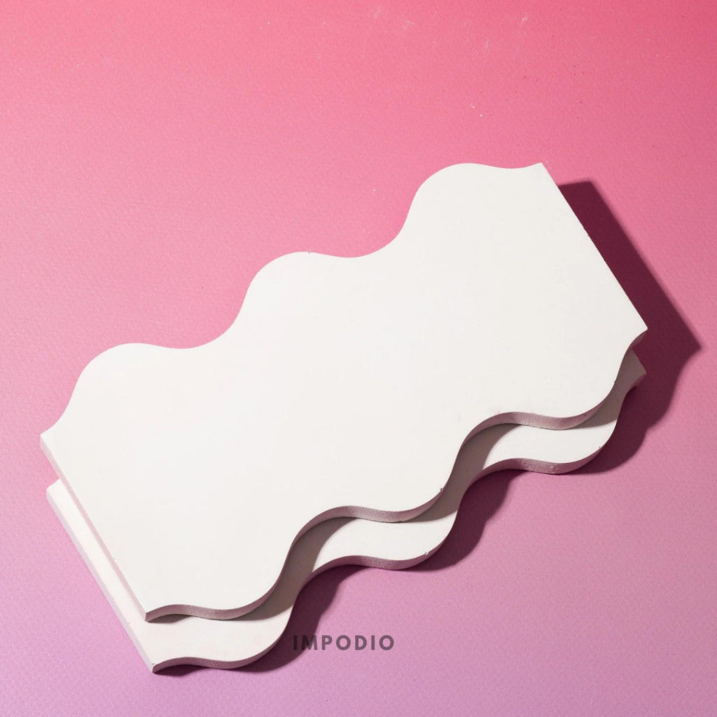 IMPODIO Geometry Wave - Props Properti Foto - wall window panel - Display produk jendela background photo