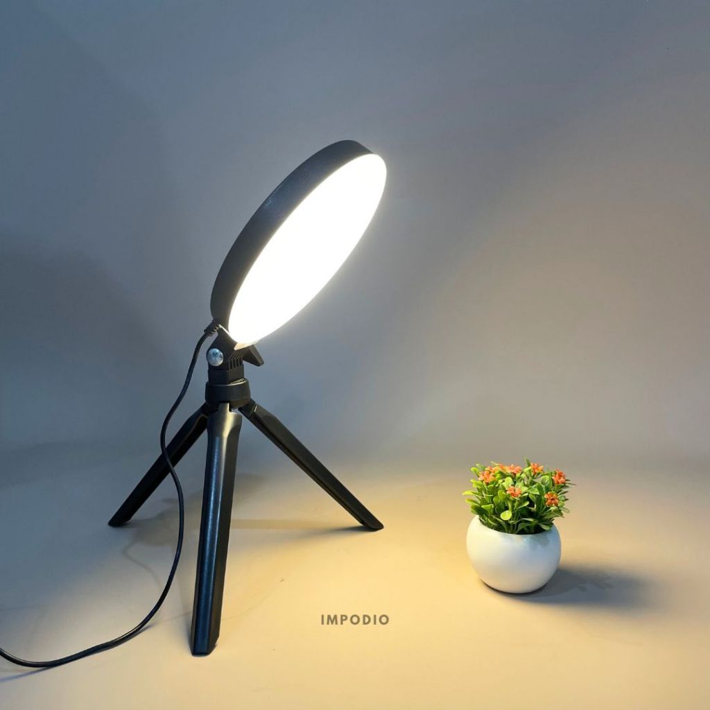 IMPODIO Lampu LED Fill Light Bulat 16cm Content Creator Lighting Studio Photography - Fotografi Produk