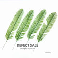 IMPODIO [ DEFECT ] Artificial Leaf Sikas - daun Props photo produk - dalam penggunaan