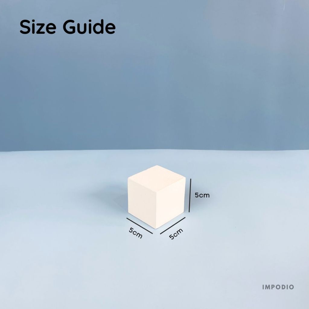 IMPODIO Podium mini balok kubus berbagai ukuran - display product photography serbaguna
