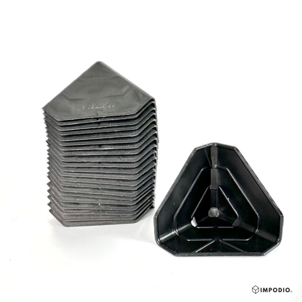 IMPODIO Siku Pelindung Sudut Box Packaging - Triangle Plastic Corner Protector Harga Satuan