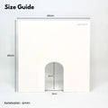 IMPODIO Hardboard Arch Geometry Wall Panel – Background - close up