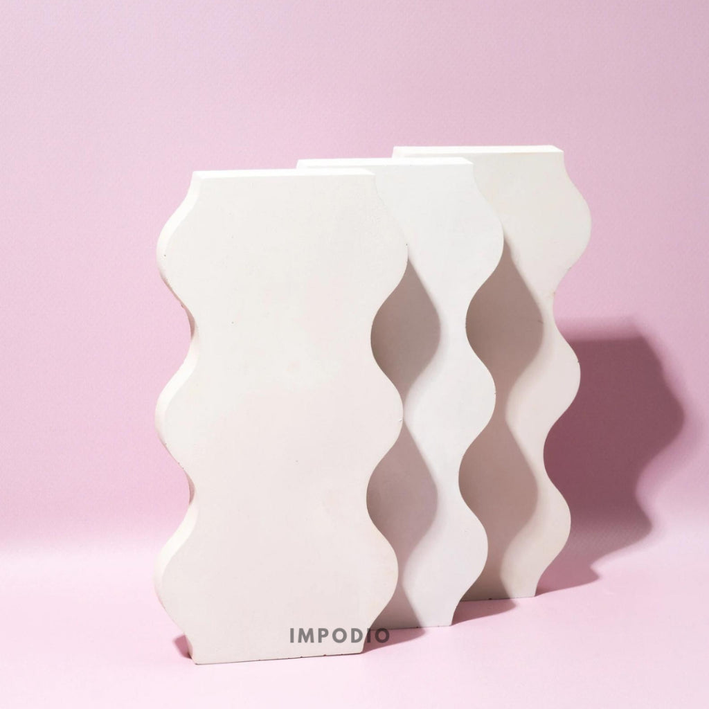 IMPODIO Geometry Wave - Props Properti Foto - wall window panel - Display produk jendela background photo