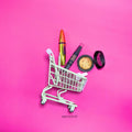 IMPODIO Mini Trolley Miniatur Keranjang Belanja – Hiasan Mini Trolley - tampak samping