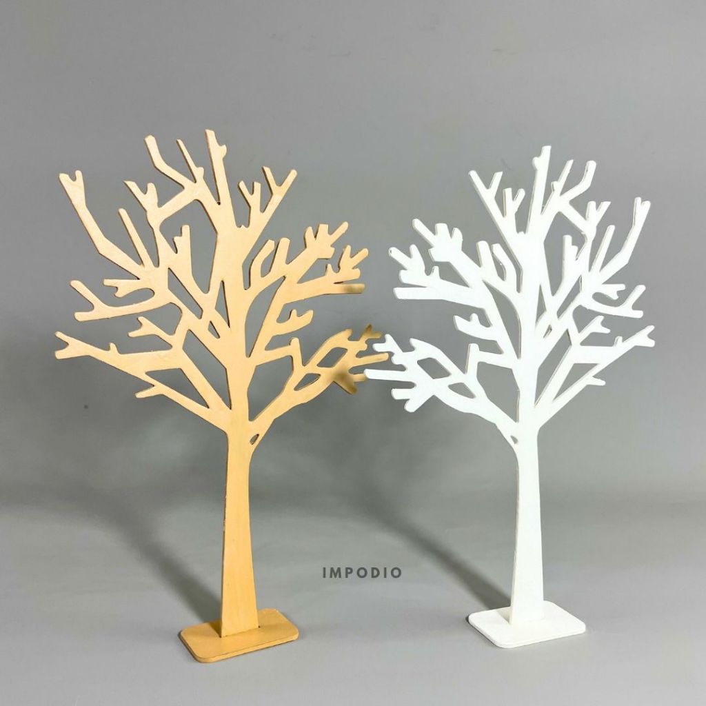 IMPODIO Wooden Tree Jewelry Display -  Pohon Kayu Aksesori foto produk