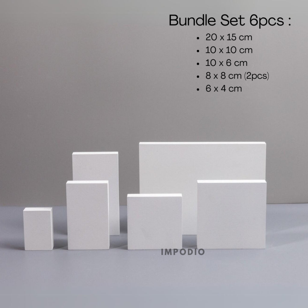 Set 6pcs Balok Geometry Photo Props - podium leveling balok display -  Product Shooting Decoration Stand Backdrop Photography sets