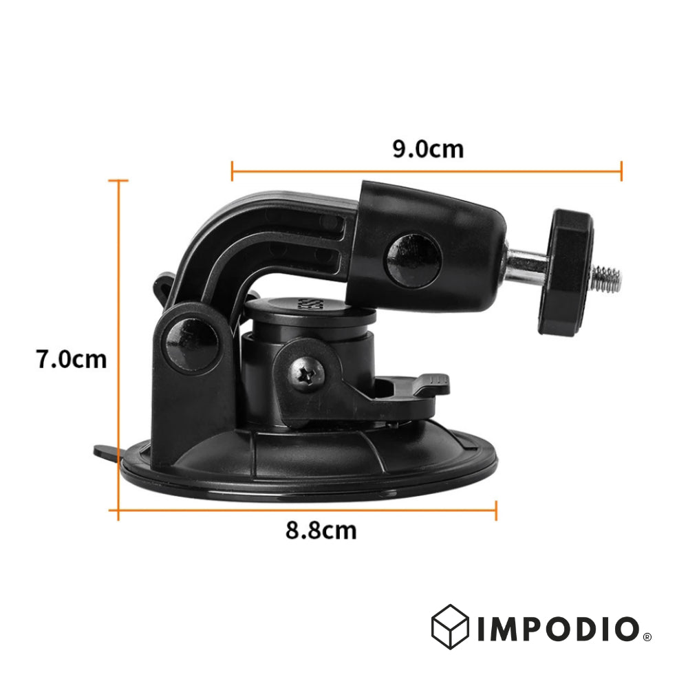 IMPODIO Suction cup holder device pegangan hp – action cam di kaca - close up