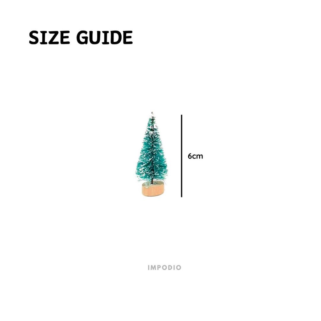 IMPODIO Hiasan Pohon Natal Salju & Kado Mini Colorful - Props Christmas Dekorasi Foto Produk