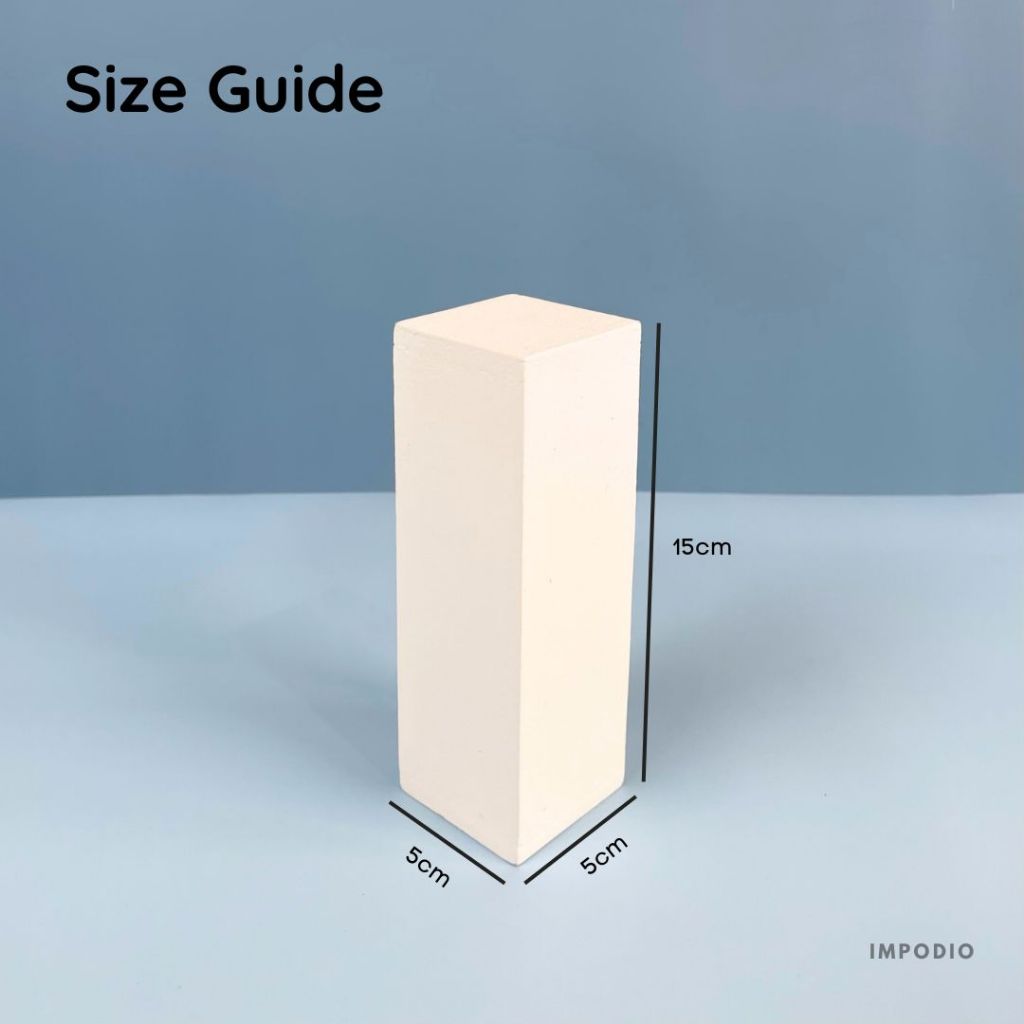 IMPODIO Podium mini balok kubus berbagai ukuran - display product photography serbaguna
