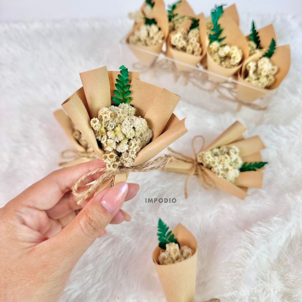 IMPODIO Mini bouquet / bunga buket mini / bunga souvenir kecil