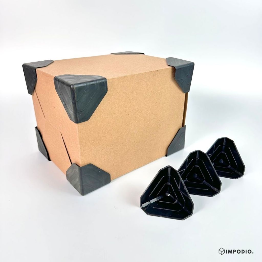IMPODIO Siku Pelindung Sudut Box Packaging - Triangle Plastic Corner Protector Harga Satuan