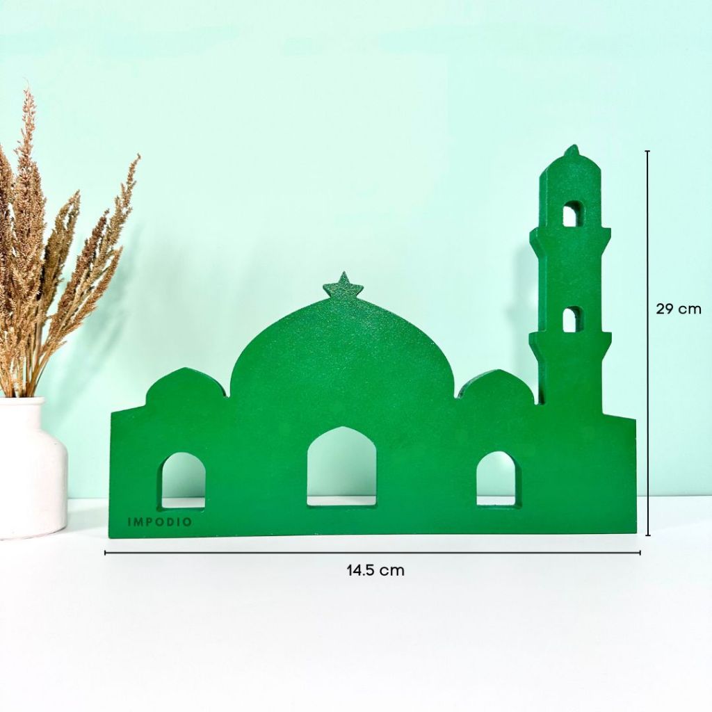 IMPODIO Dekorasi Masjid Tema Middle Eastern Props Ramadhan - Dekorasi Lebaran Eid Mubarak props foto produk
