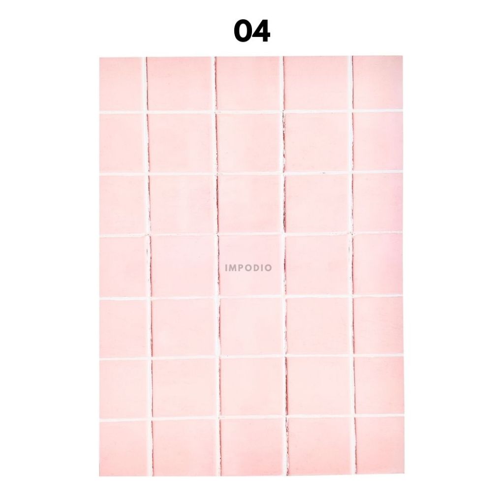 IMPODIO Alasfoto papan motif mosaic dinding 60x44 cm - background foto hardboard