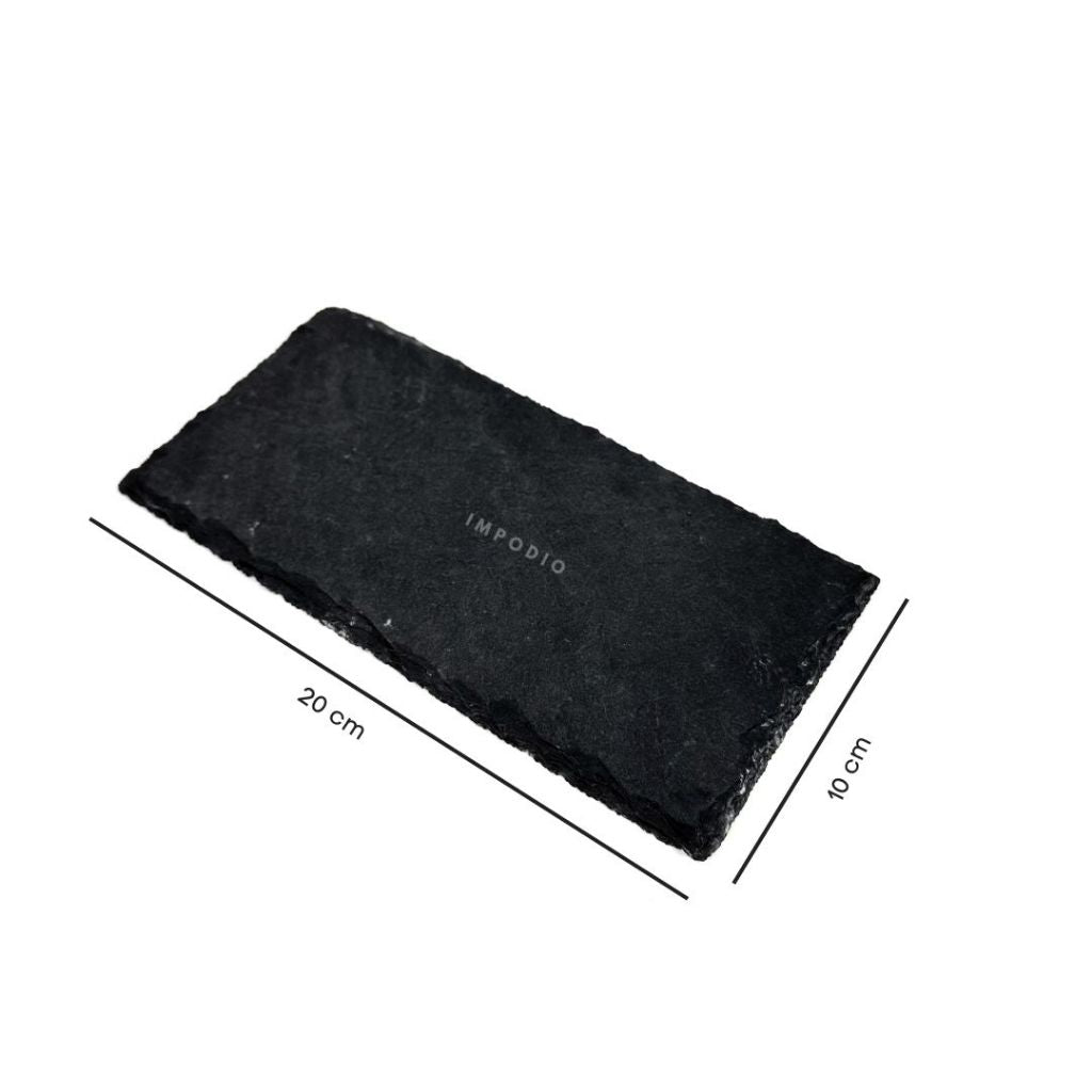 IMPODIO Rounded Stone Steak Piring batu bulat aesthetic high quality props